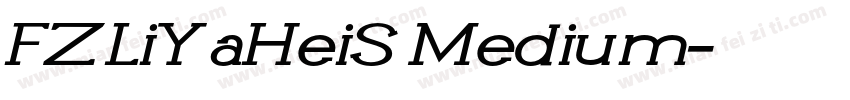 FZLiYaHeiS Medium字体转换